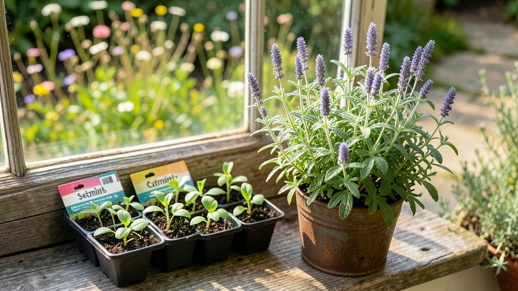 Catmint Plant Seeds: Pollinator Magnet With Fragrant, Long-Lasting Blooms